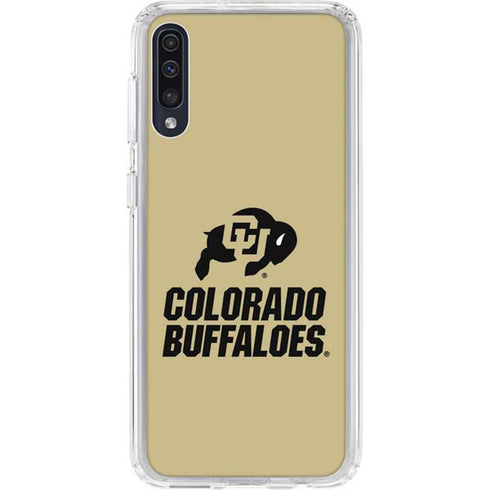 University of Colorado CU Collegiate Text Galaxy A50 Clear Case