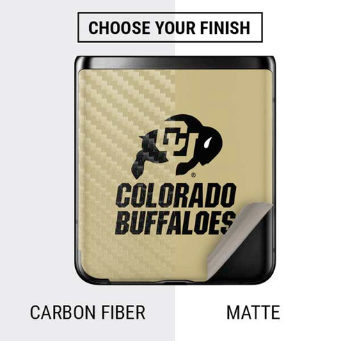 University of Colorado CU Collegiate Text Galaxy Z Flip Skin