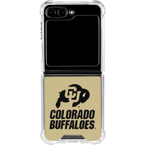 University of Colorado CU Collegiate Text Galaxy Z Flip5 5G Clear Case