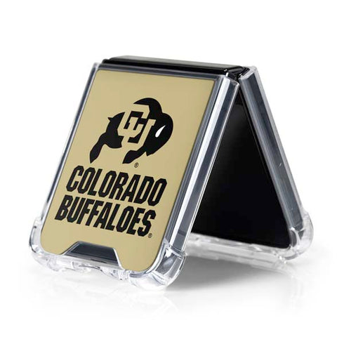 University of Colorado CU Collegiate Text Galaxy Z Flip5 5G Clear Case