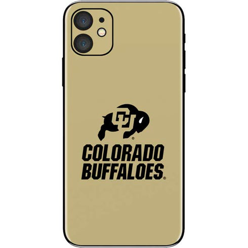 University of Colorado CU Collegiate Text iPhone 11 Skin