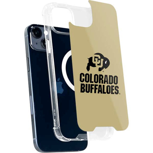 University of Colorado CU Collegiate Text iPhone 15 Plus MagSafe Case