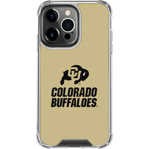 University of Colorado CU Collegiate Text iPhone 15 Pro Clear Case