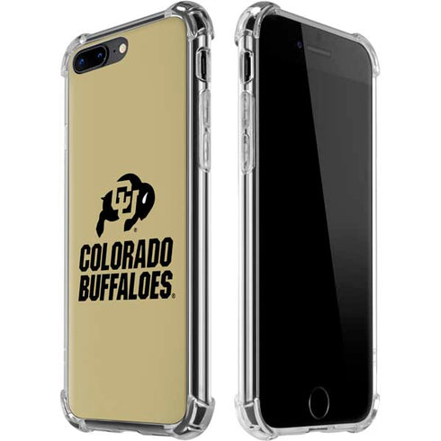 University of Colorado CU Collegiate Text iPhone 7/8 Plus Clear Case
