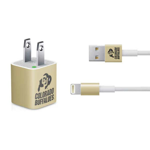University of Colorado CU Collegiate Text iPhone Charger (5W USB) Skin