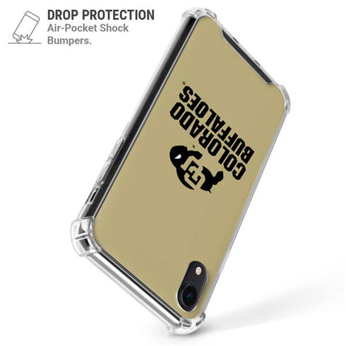 University of Colorado CU Collegiate Text iPhone XR Clear Case