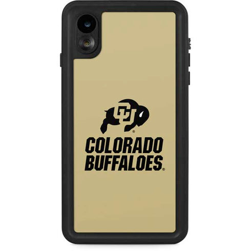 University of Colorado CU Collegiate Text iPhone XR Waterproof Case