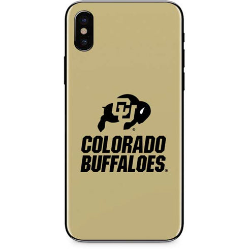 University of Colorado CU Collegiate Text iPhone XS Skin