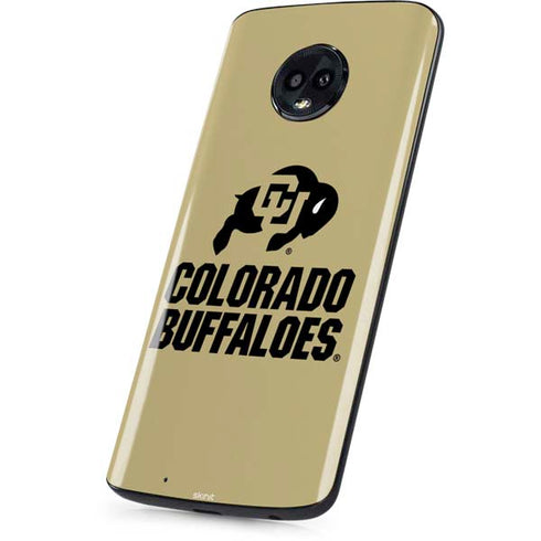 University of Colorado CU Collegiate Text Moto G6 Skin