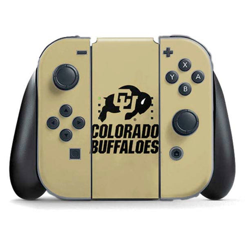 University of Colorado CU Collegiate Text Nintendo Switch (2017-2021) Joy-Con Controller Skin