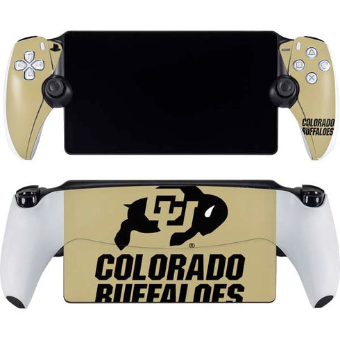 University of Colorado CU Collegiate Text PlayStation Portal Remote Player Skin