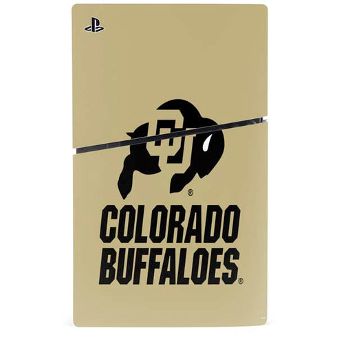 University of Colorado CU Collegiate Text PS5 Slim Digital Edition Bundle Skin