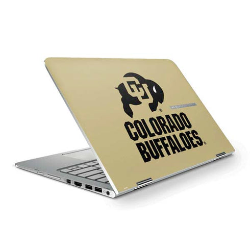 University of Colorado CU Collegiate Text HP Spectre Skin