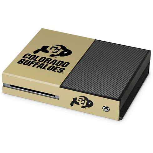 University of Colorado CU Collegiate Text Xbox One Console Skin