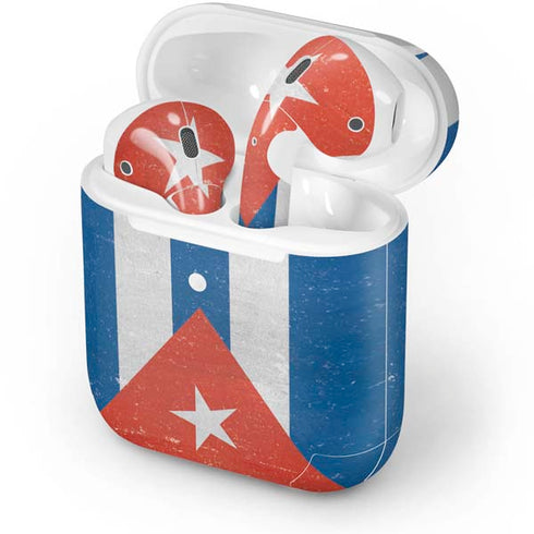 Cuban Flag Distressed Apple AirPods 2 Skin