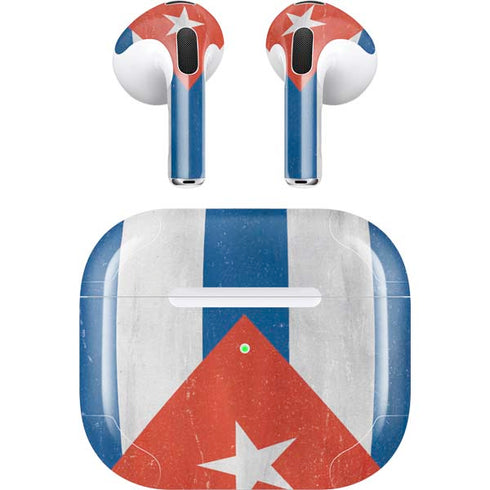 Cuban Flag Distressed Apple AirPods (3rd Gen 2021) Skin