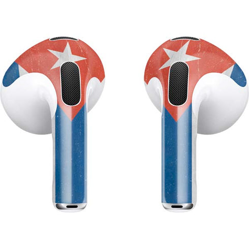 Cuban Flag Distressed Apple AirPods (3rd Gen 2021) Skin