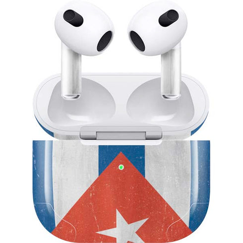 Cuban Flag Distressed Apple AirPods (3rd Gen 2021) Skin