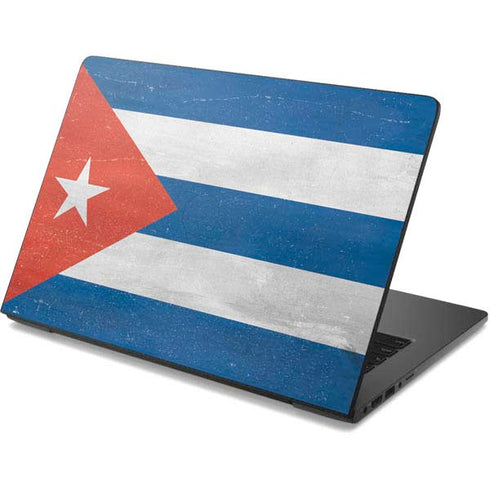 Cuban Flag Distressed Dell Chromebook Skin