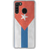Cuban Flag Distressed Galaxy A21 Clear Case