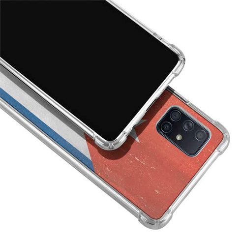 Cuban Flag Distressed Galaxy A51 5G Clear Case