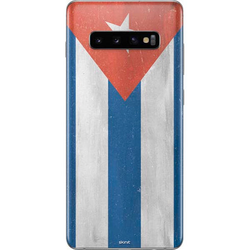 Cuban Flag Distressed Galaxy S10 Plus Skin