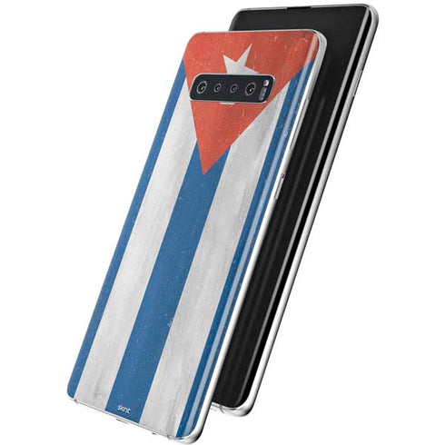Cuban Flag Distressed Galaxy S10 Plus Skin