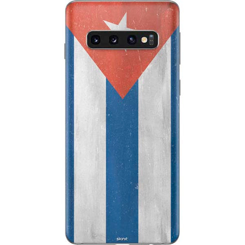 Cuban Flag Distressed Galaxy S10 Skin