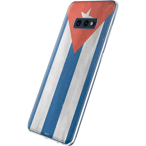 Cuban Flag Distressed Galaxy S10e Skin