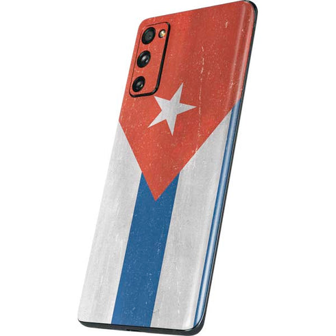 Cuban Flag Distressed Galaxy S20 Fan Edition Skin