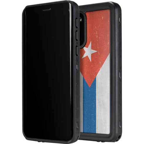 Cuban Flag Distressed Galaxy S20 Plus Waterproof Case