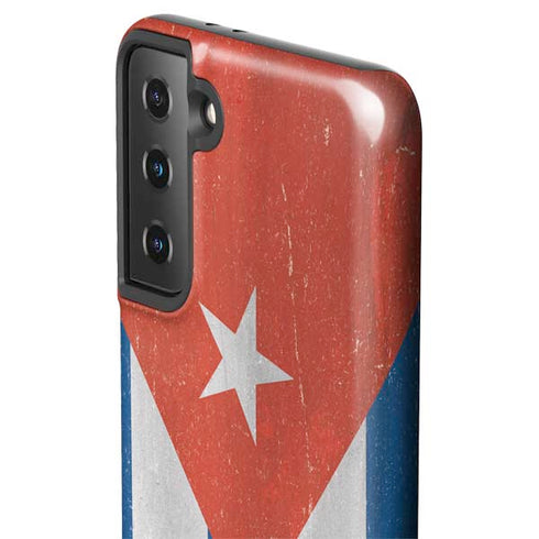 Cuban Flag Distressed Galaxy S21 FE Pro Case
