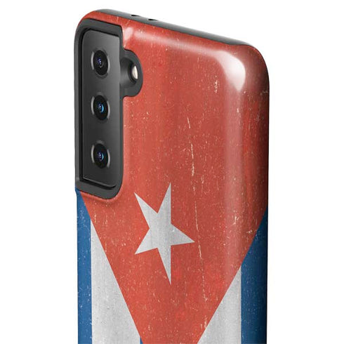 Cuban Flag Distressed Galaxy S21 Plus 5G Pro Case