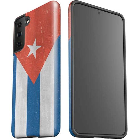 Cuban Flag Distressed Galaxy S21 Plus 5G Pro Case