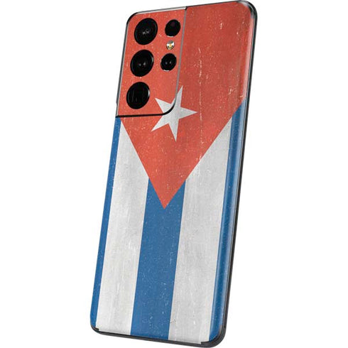 Cuban Flag Distressed Galaxy S21 Ultra 5G Skin