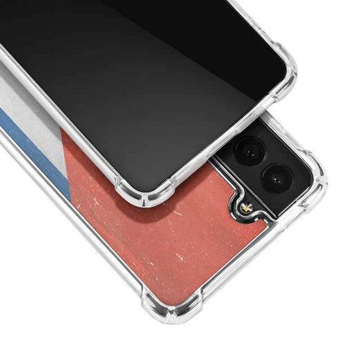 Cuban Flag Distressed Galaxy S22 Clear Case