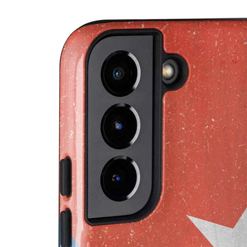 Cuban Flag Distressed Galaxy S22 Plus Pro Case