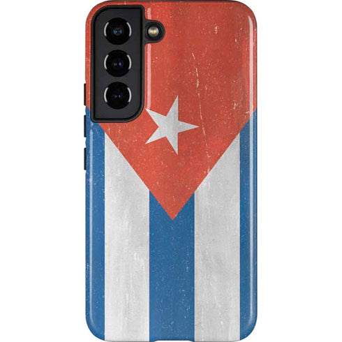 Cuban Flag Distressed Galaxy S22 Pro Case