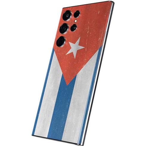 Cuban Flag Distressed Galaxy S22 Ultra Skin