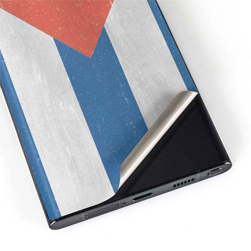 Cuban Flag Distressed Galaxy S22 Ultra Skin