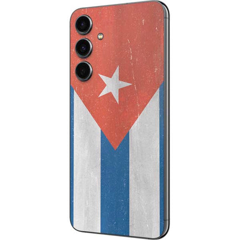 Cuban Flag Distressed Galaxy S23 FE Skin
