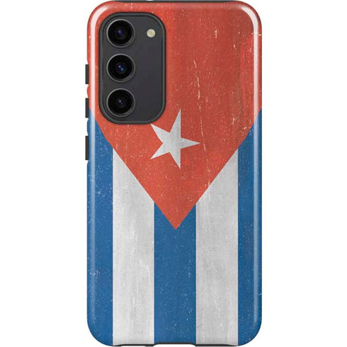 Cuban Flag Distressed Galaxy S23 Plus Pro Case