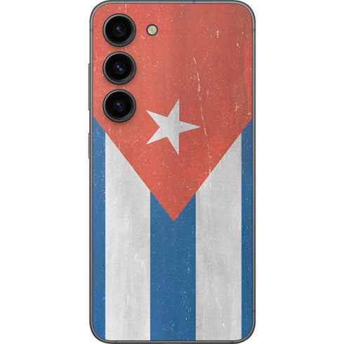Cuban Flag Distressed Galaxy S23 Skin