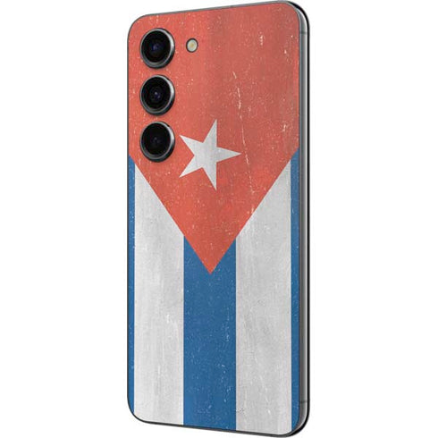 Cuban Flag Distressed Galaxy S23 Skin