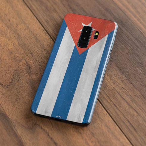 Cuban Flag Distressed Galaxy S9 Plus Skin