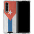 Cuban Flag Distressed Galaxy Z Fold4 5G Clear Case