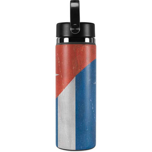 Cuban Flag Distressed Hydro Flask 20oz Wide Mouth Skin