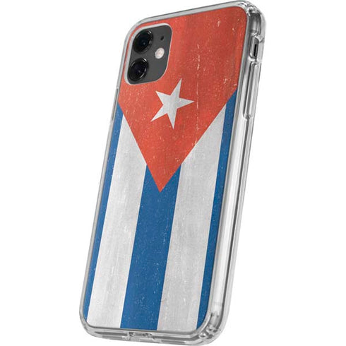 Cuban Flag Distressed iPhone 11 Clear Case