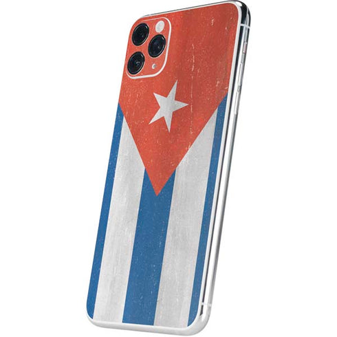 Cuban Flag Distressed iPhone 11 Pro Max Skin