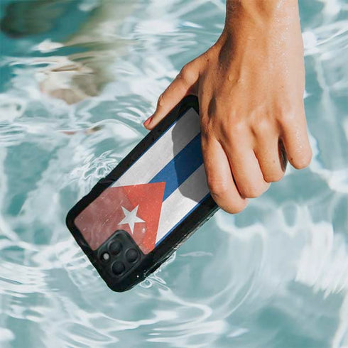 Cuban Flag Distressed iPhone 11 Pro Max Waterproof Case